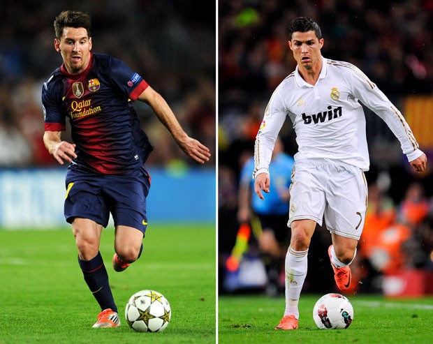 Cristiano Ronaldo e Messi (Foto: Getty Images)