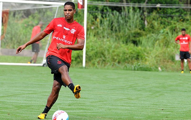 Cleber Santana treino Flamengo (Foto: Alexandre Vidal / Fla Imagem)