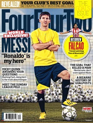Messi revista Four Four Two (Foto: Reprodução)