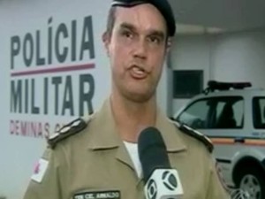 Arnaldo Pereira Júnior, tenente-coronel da PM em Araxá (Foto: TV Integração/Reprodução)