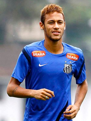 Neymar treino Santos (Foto: Ricardo Saibun / Divulgação Santos FC)