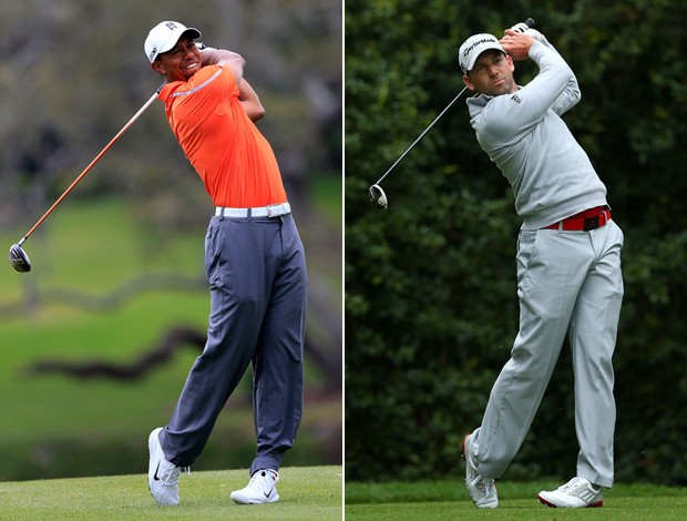 Golfe Tiger Woods Sergio Garcia (Foto: Getty Images)
