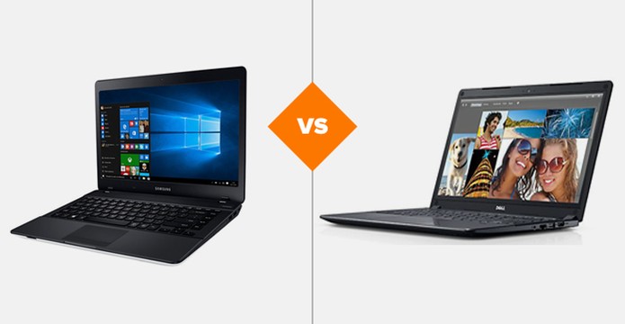 Samsung Essentials E32 ou Dell Vostro 5480: qual notebook de 14" comprar? (Foto: Arte/TechTudo) Samsung Essentials E32 ou Dell Vostro 5480: qual notebook de 14" comprar? (Foto: Arte/TechTudo)