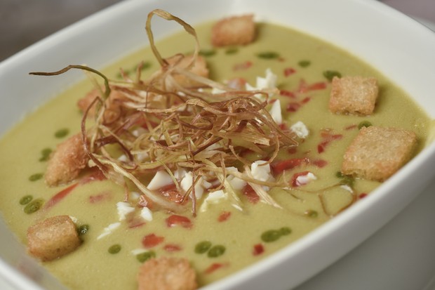 Gaspacho Verde do Gajos D Ouro (Foto: Bruno de Lima) Gaspacho Verde do Gajos D Ouro (Foto: Bruno de Lima)