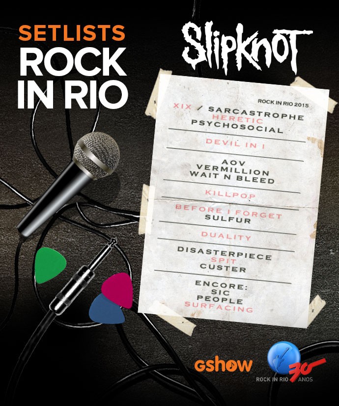 Slipknot no Rock in Rio banda incendeia o Palco Mundo notícias em 2015