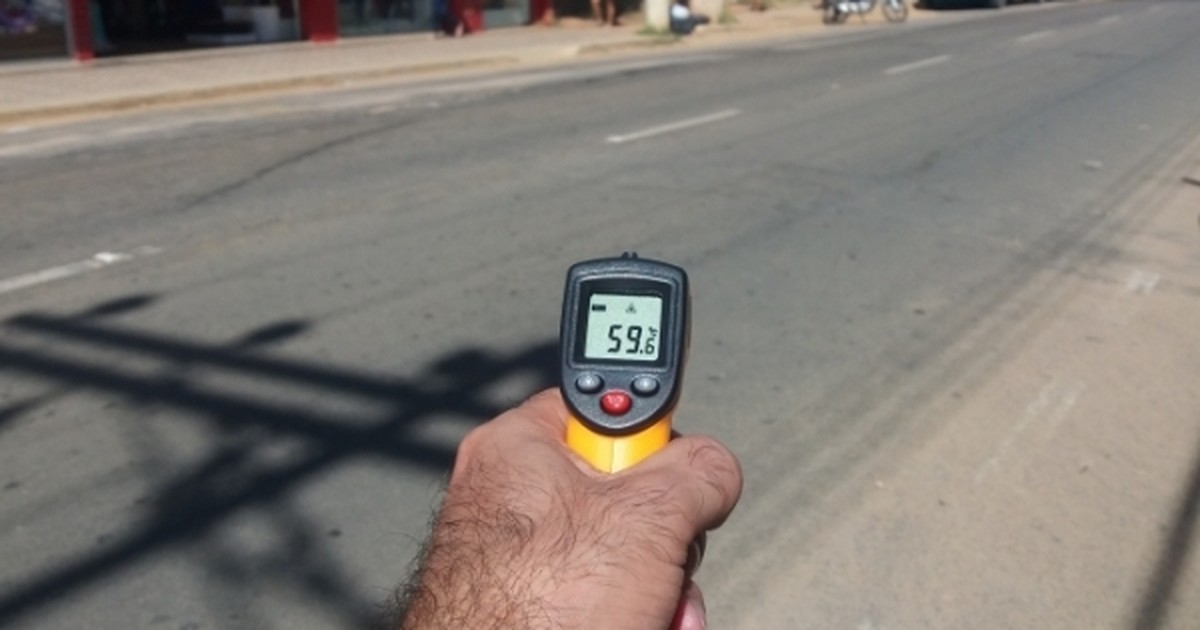 Termômetro registra 59,6°C no asfalto das ruas de Colatina no ES - Globo.com