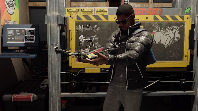Watch Dogs 2: Marcus tem à disposição dois periféricos tecnológicos (Foto: Reprodução/Victor Teixeira)