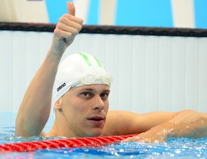 Cesar Cielo semifinal 100m Jogos de Londres natação (Foto: Martin Bureau/AFP)