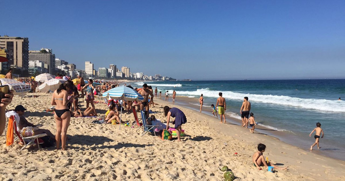 G Tempo Abre No Rio E Praias Ficam Cheias Em Dia De Calor De C