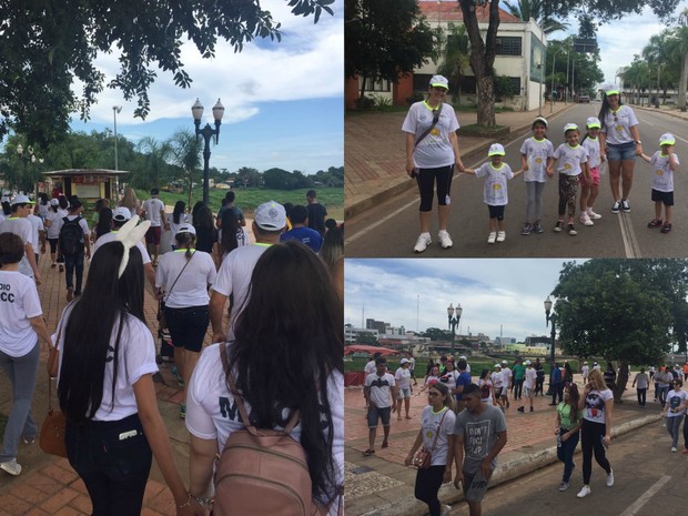 Ato ocorreu na manhã deste domingo nas ruas do Centro e Segundo Distrito de Rio Branco (Foto: Irineia Barbosa/Arquivo pessoal)