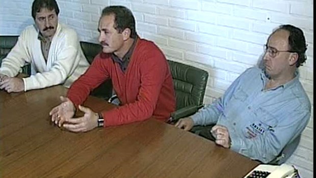 Em 1990, Felipão foi apresentado como técnico do Coritiba (Foto: reprodução RPCTV)