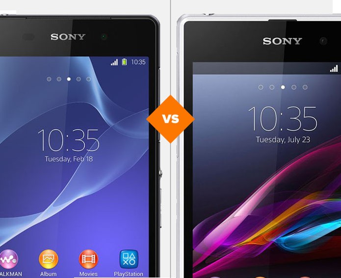 Xperia Z1 e Xperia Z2? Quem vence a batalha? (Foto: Arte/TechTudo) Xperia Z1 e Xperia Z2? Quem vence a batalha? (Foto: Arte/TechTudo)