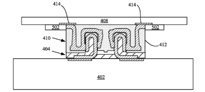 Desenho mais detalhado mostra como acontece a impermeabilização (Foto: Reprodução/USPTO)