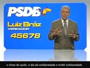 Erros de português na propaganda do PSDB em Porto Alegre (Foto: Reprodução)