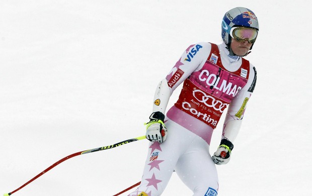 esqui alpino Lindsey Vonn em Cortina d´Ampezzo super-G (Foto: Reuters)