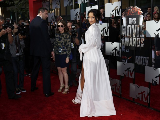 Rihanna no MTV Movie Awards em Los Angeles, nos Estados Unidos (Foto: Danny Moloshok/ Reuters) Rihanna no MTV Movie Awards em Los Angeles, nos Estados Unidos (Foto: Danny Moloshok/ Reuters)