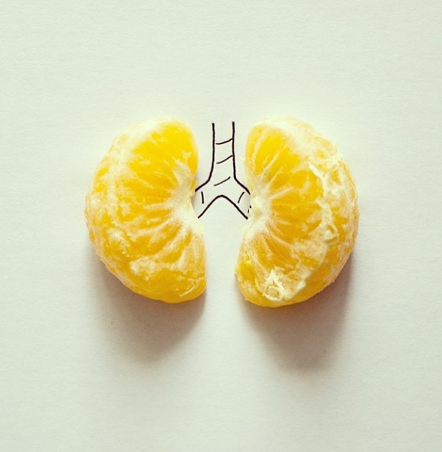 Pulmones de mandarina (Foto: Instagram/cintascotch)