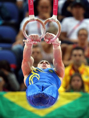 Nas argolas, Arthur Zanetti conquista o 2º ouro do Brasil (Jonne Roriz/AE)