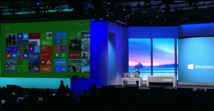 Vice presidente da Microsoft, Joe Belfiore, anuncia a esperada atualização do Windows 8 durante a Build 2014 (Foto: Reprodução/TechTudo)
