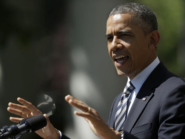 Barack Obama discursa na Casa Branca (Foto: AP Photo/Pablo Martinez Monsivais)