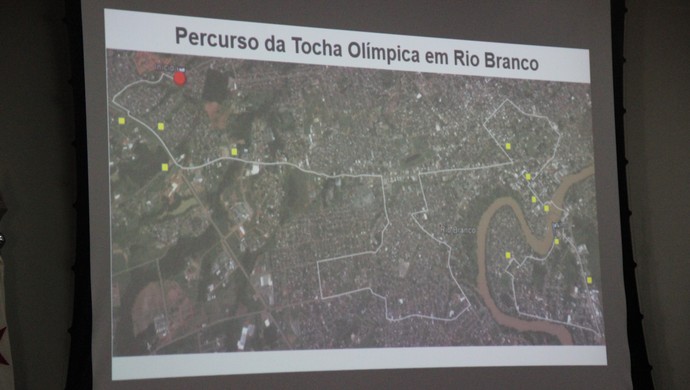 Percurso da tocha olímpica em Rio Branco (Foto: João Paulo Maia)