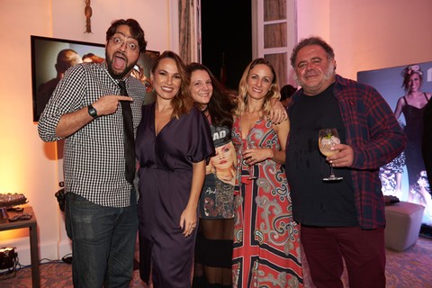 Fernando Caruso,  Marina Caruso, diretora de redação de Marie Claire, Mariana Cabral, Leo Jaime e Daniela Lux (Foto: Selmy Yassuda)