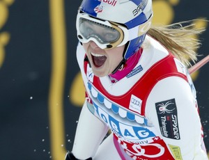 esqui alpino Lindsey Vonn Copa do Mundo de St. Moritz supergigante (Foto: Reuters)