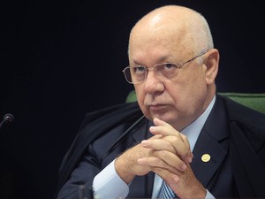 O ministro Teori Zavascki durante sessão no Supremo Tribunal Federal (STF), em Brasília (Foto: Nelson Jr./SCO/STF)