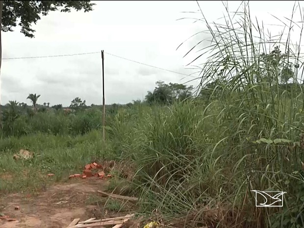 Vítimas de golpe da casa própria esperavam receber casa que ficaria neste terreno (Foto: Reprodução / TV Mirante) Vítimas de golpe da casa própria esperavam receber casa que ficaria neste terreno (Foto: Reprodução / TV Mirante)