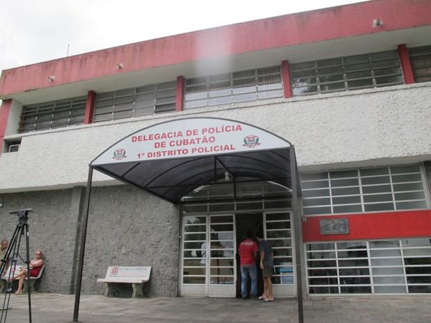Caso foi encaminhado para o 1º DP de Cubatão (Foto: Anna Gabriela Ribeiro/G1)