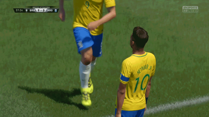 Jogadores podem se fingir de mortos em Fifa 17 (Foto: Reprodução/Murilo Molina)
