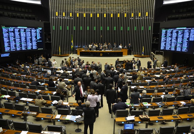 Plenário da Câmara dos Deputados durante votação (Foto: Valter Campanato/ABr)