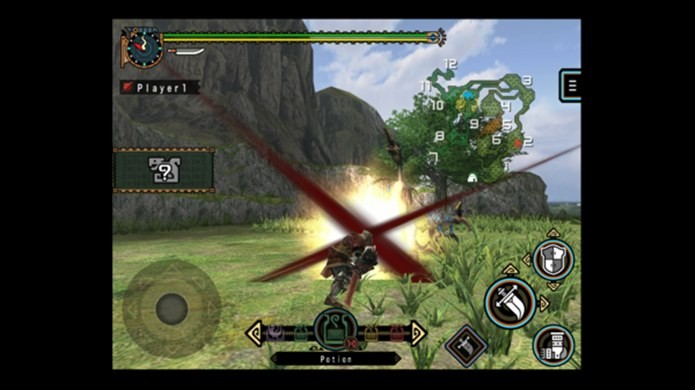Novo Monster Hunter para iOS é igual ao do PSP (Foto: Divulgação)