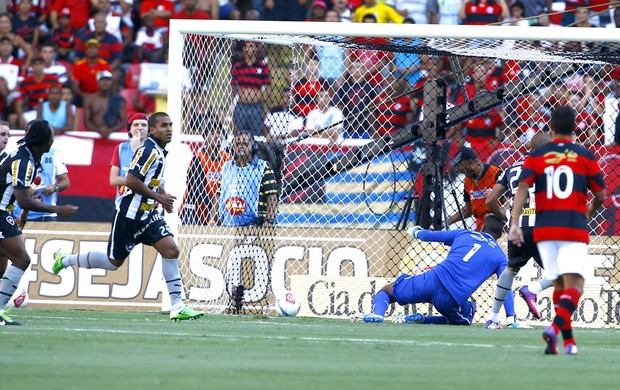 Julio Cesar comemora gol na partida do Botafogo contra o Flamengo (Foto: Jorge William / Ag. O Globo)