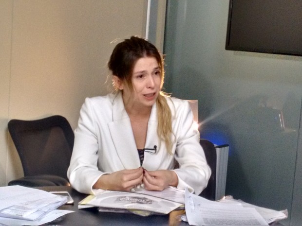 Empresária Patrícia Rodrigues de Morais diz que'quebrou', admite dívida de R$ 300 mil, mas nega golpes em Goiás (Foto: Sílvio Túlio/G1)