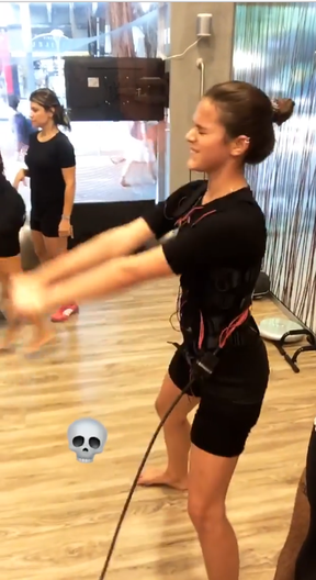 Bruna Marquezine treina com Chico Salgado (Foto: Reprodução/Instagram)