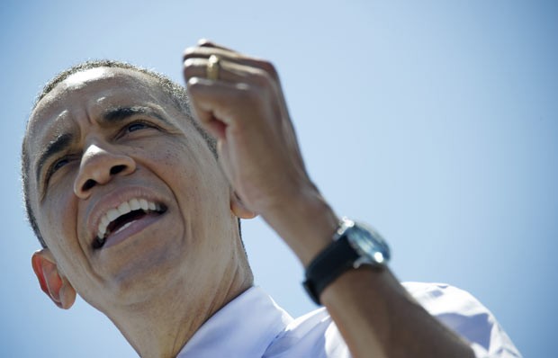 O presidente dos EUA, Barack Obama, discursa nesta sexta-feira (29) em Miami, na Flórida (Foto: AFP)