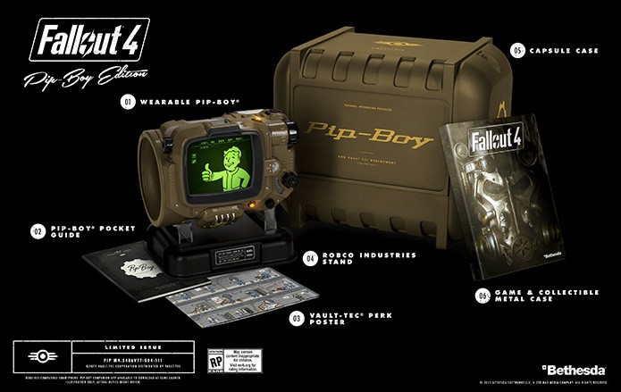 Edição limitada de Fallout 4 para Xbox One também conta com Pipboy (Foto: Divulgação/Bethesda)