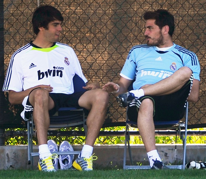 Kaká e Casillas no Real Madrid (Foto: Getty Images)