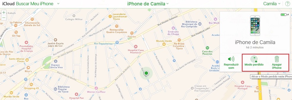 Bloqueie e apague todas as informações do seu iPhone (Foto: Reprodução/Camila Peres)