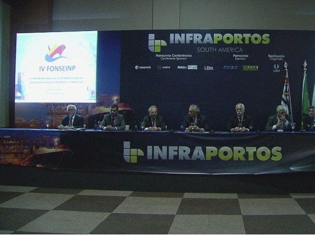 Feira Infraportos traz novidades para o setor e discute crescimento do Porto (Foto: Reprodução / TV Tribuna)