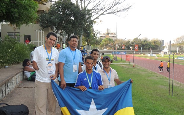 Equipe do Rondônia Clube Paralímpico no Circuito Caixa em Porto Alegre (RS) (Foto: Arquivo Pessoal/Silvio Corsino)
