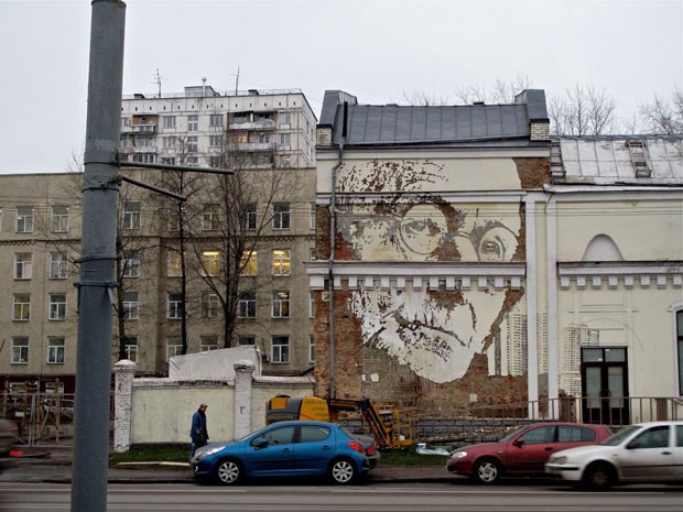  Intervenção em Moscou, em 2010  (Foto: divulgação)