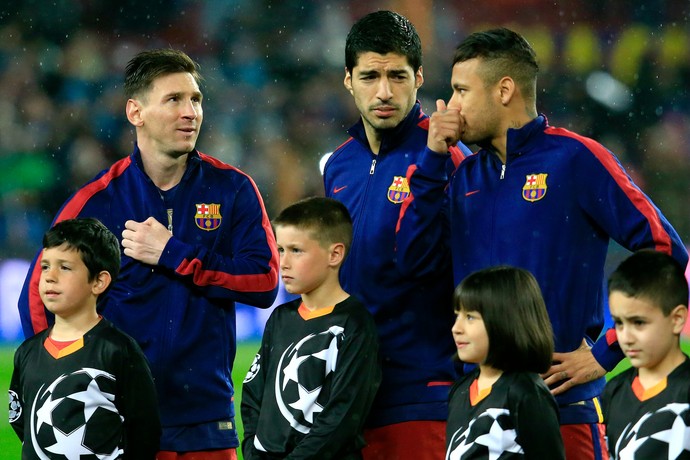 Messi Suárez Neymar Barcelona (Foto: AFP)