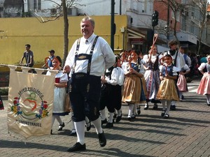 Desfile teve a participação de 84 entidades (Foto: Patrícia Auth/RBS TV)