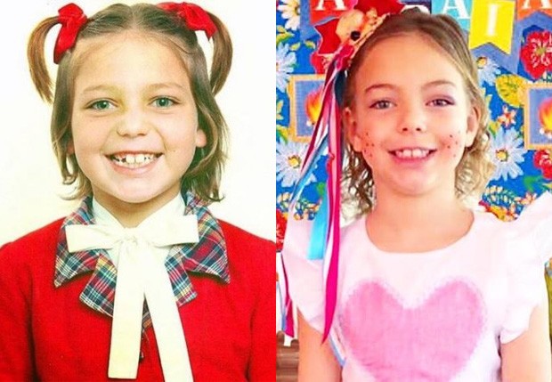 Sheila Mello na infância e a filha, Brenda (Foto: Reprodução/Instagram) Sheila Mello na infância e a filha, Brenda (Foto: Reprodução/Instagram)