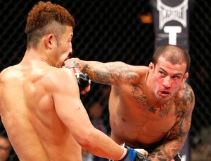 Cristiano Marcello na luta do UFC contra Kazuki Tokudome (Foto: Getty Images)