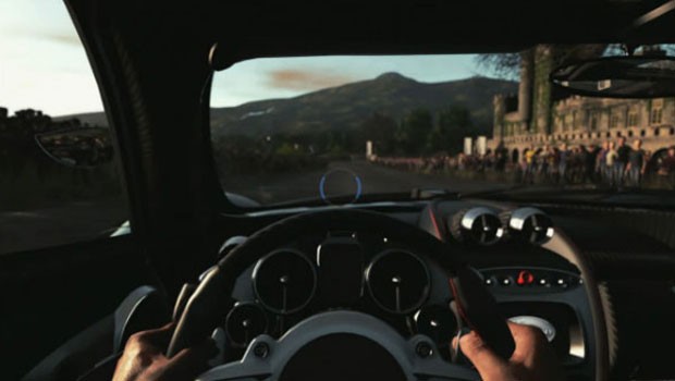 O game de direção em primeira pessoa, 'Driveclub' traz detalhes minuciosos do carro. (Foto: Reprodução)
