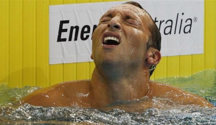 natação Ian Thorpe na seletiva australiana (Foto: Reuters)