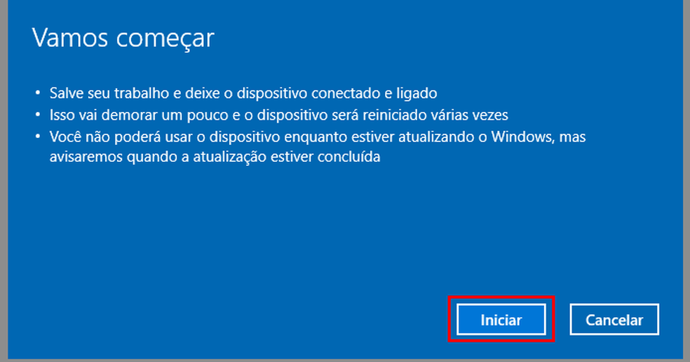 Iniciando a redefinição do sistema (Foto: Edivaldo Brito/TechTudo)